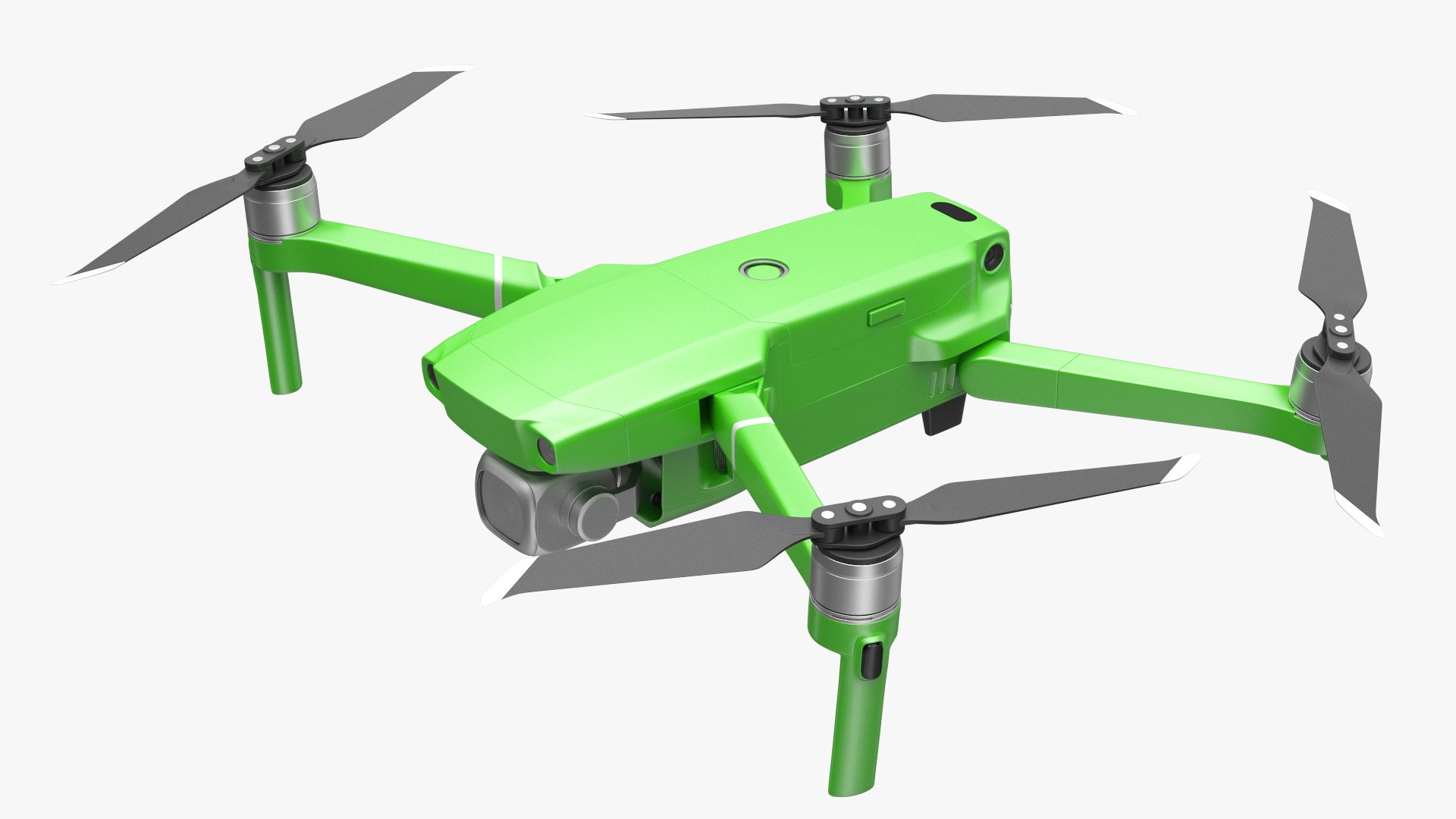 Quadcopter Aerial Drone with Gimbal Mounted Camera 3D model preview