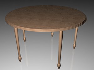 Round Wood Table
