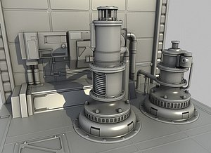 3d sci-fi elements model