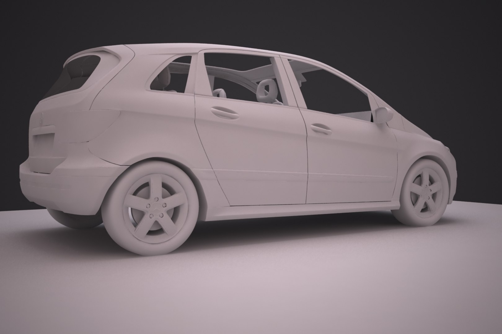 Mercedes Benz B Car 3d 3ds