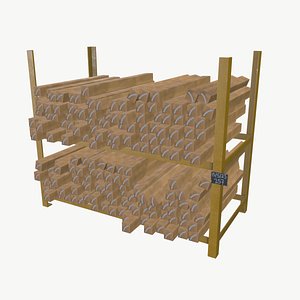 Wooden Block Rack