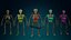 Skeleton Undead Warrior Forest - Rigged Animated Lowpoly