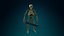 Skeleton Undead Warrior Forest - Rigged Animated Lowpoly
