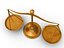 3d model balance scale
