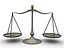 3d model balance scale