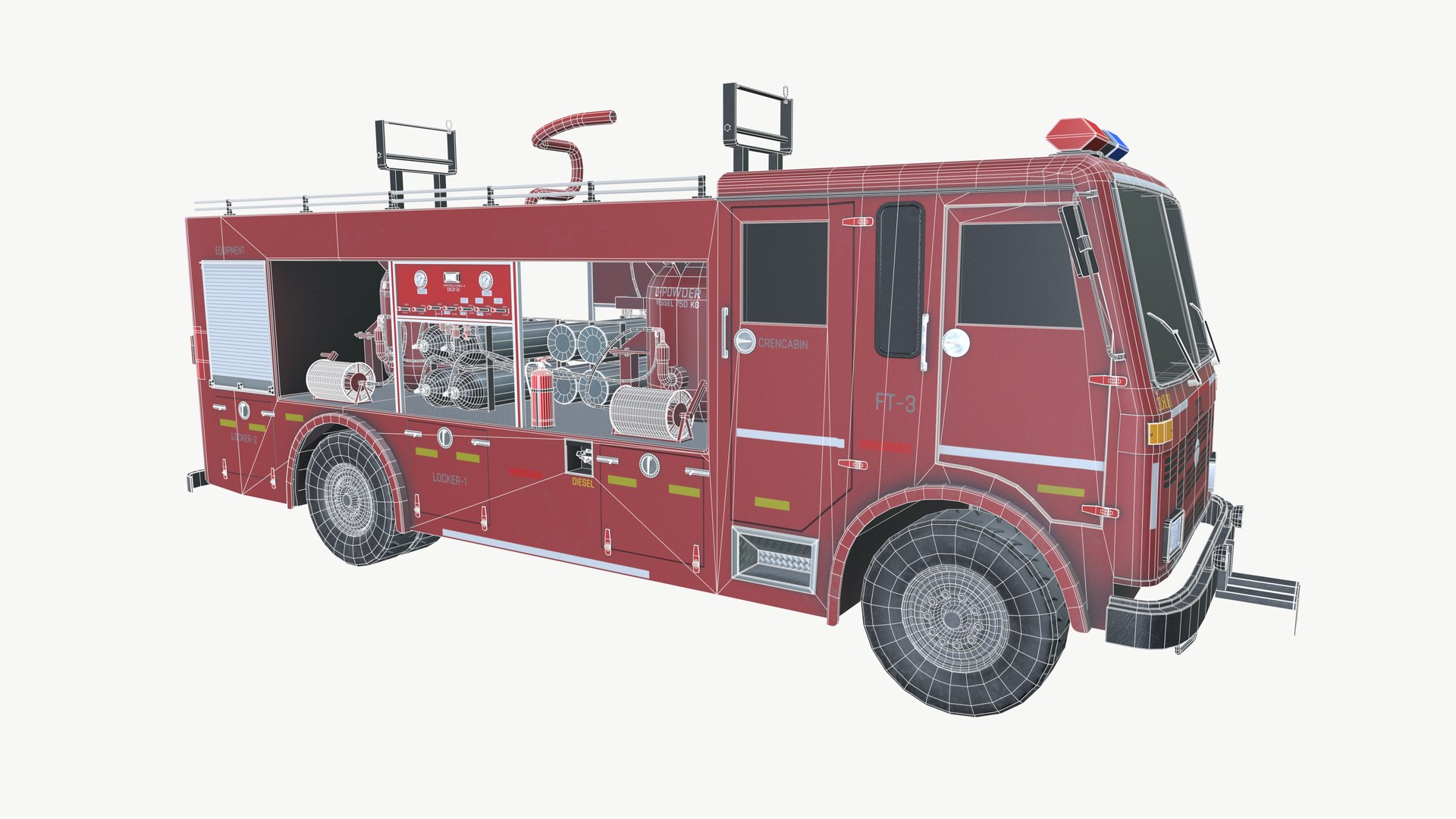 3D Fire Fighting Vehicle - TurboSquid 2270789