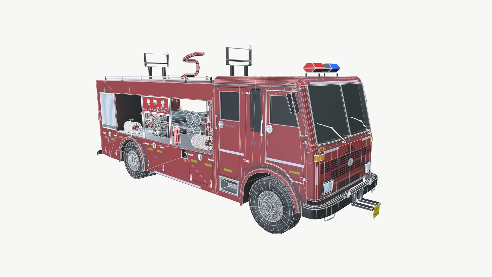 3D Fire Fighting Vehicle - TurboSquid 2270789