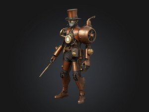 Steam Punk Cyborg Version 2 3D model