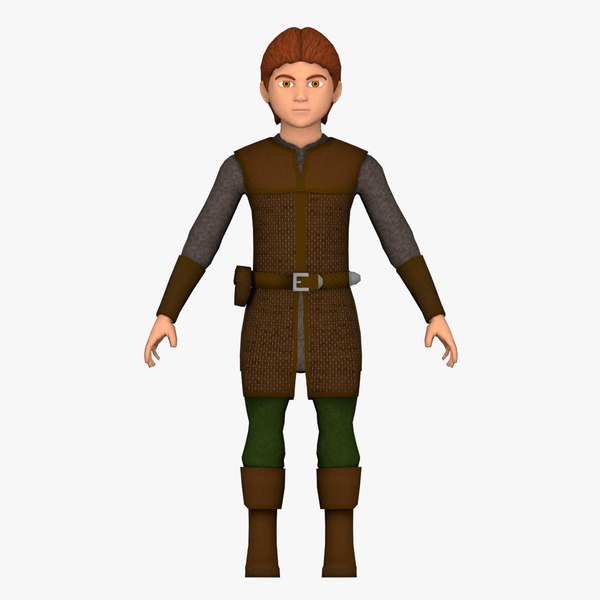 fantasy medieval young male 3D