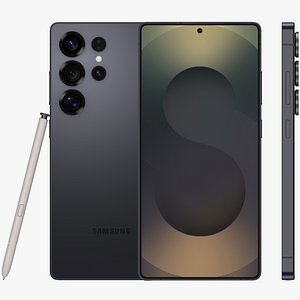 3D SAMSUNG Galaxy S25 Ultra 2025 All Colors model