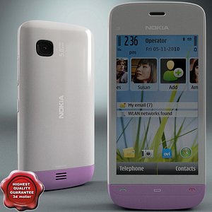 Nokia C5-03 white-pink