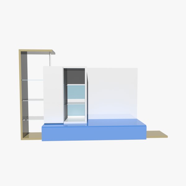 3D модель ТВ блок TurboSquid 789610