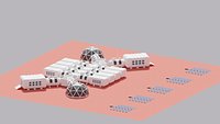 Martian Base Mars City Colony