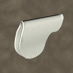 english pad quilted zipped 3d model