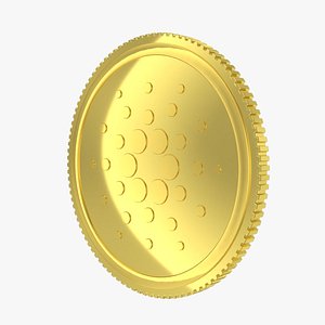 Cardano ADA Cryptocurrency Coin 3D model