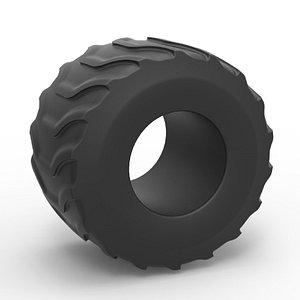Diecast Monster Jam tire 22 Scale 1 to 25 model