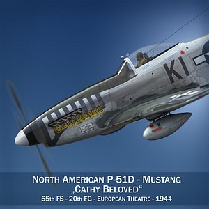 3d model north american - cathy