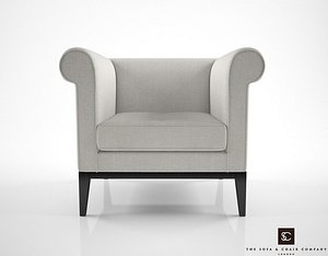 sofa chair company rubens 3d model