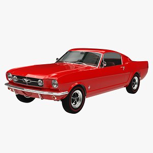 3D Ford Mustang Fastback GT 1965