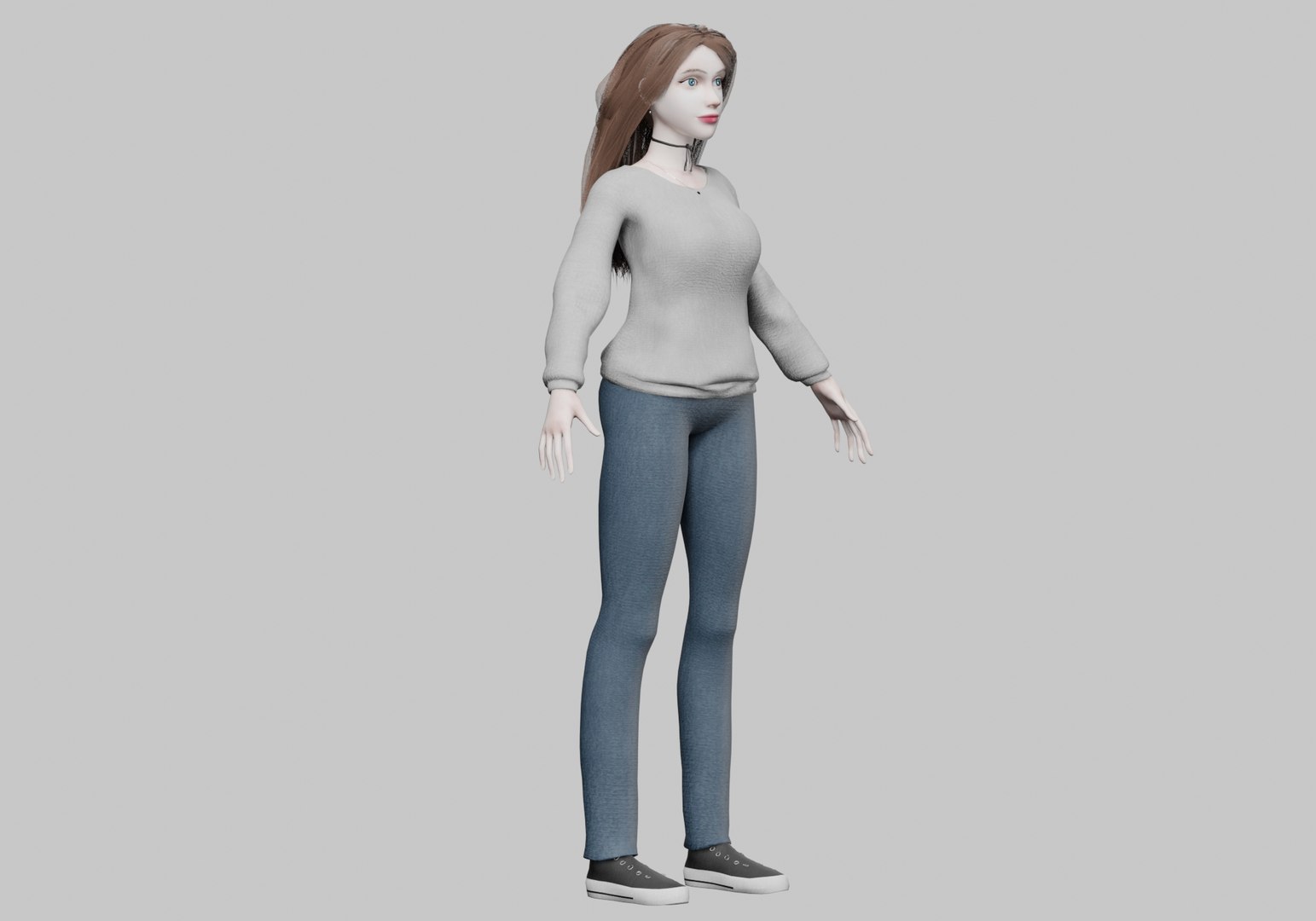 Classic Basic Woman V35009 3D Model - TurboSquid 2266784