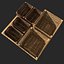 3d stacked crates model