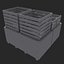 3d stacked crates model