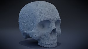Aztec Skull version 2