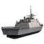 美国海军濒海战斗舰LCS-1自由（低多边形）