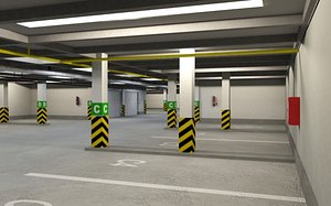 underground parking 3D model