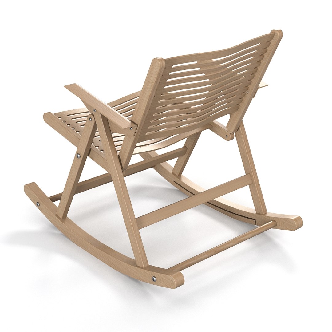 3d Rex Folding Rocker Model