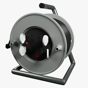 Industrial Cable Reel 3D Model