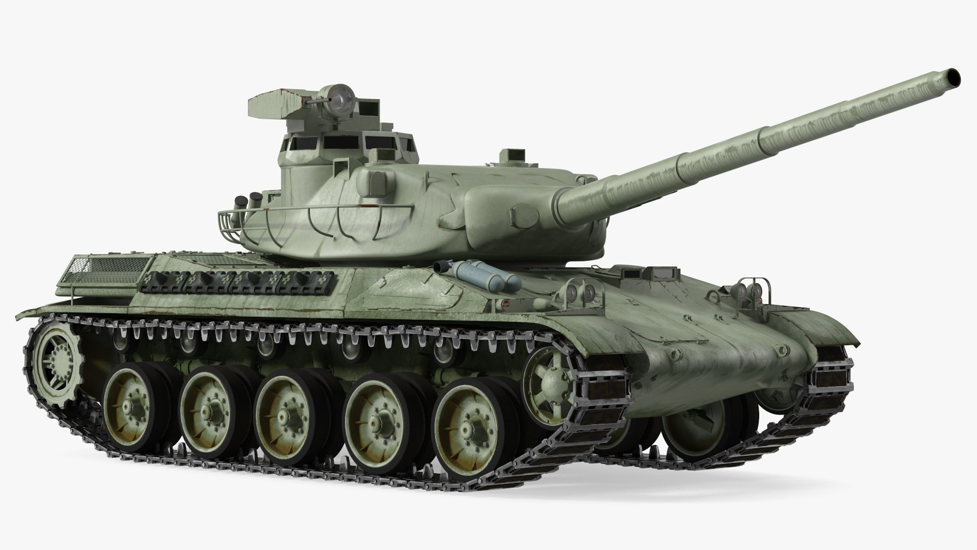 French AMX-30 Rigged 3D model preview