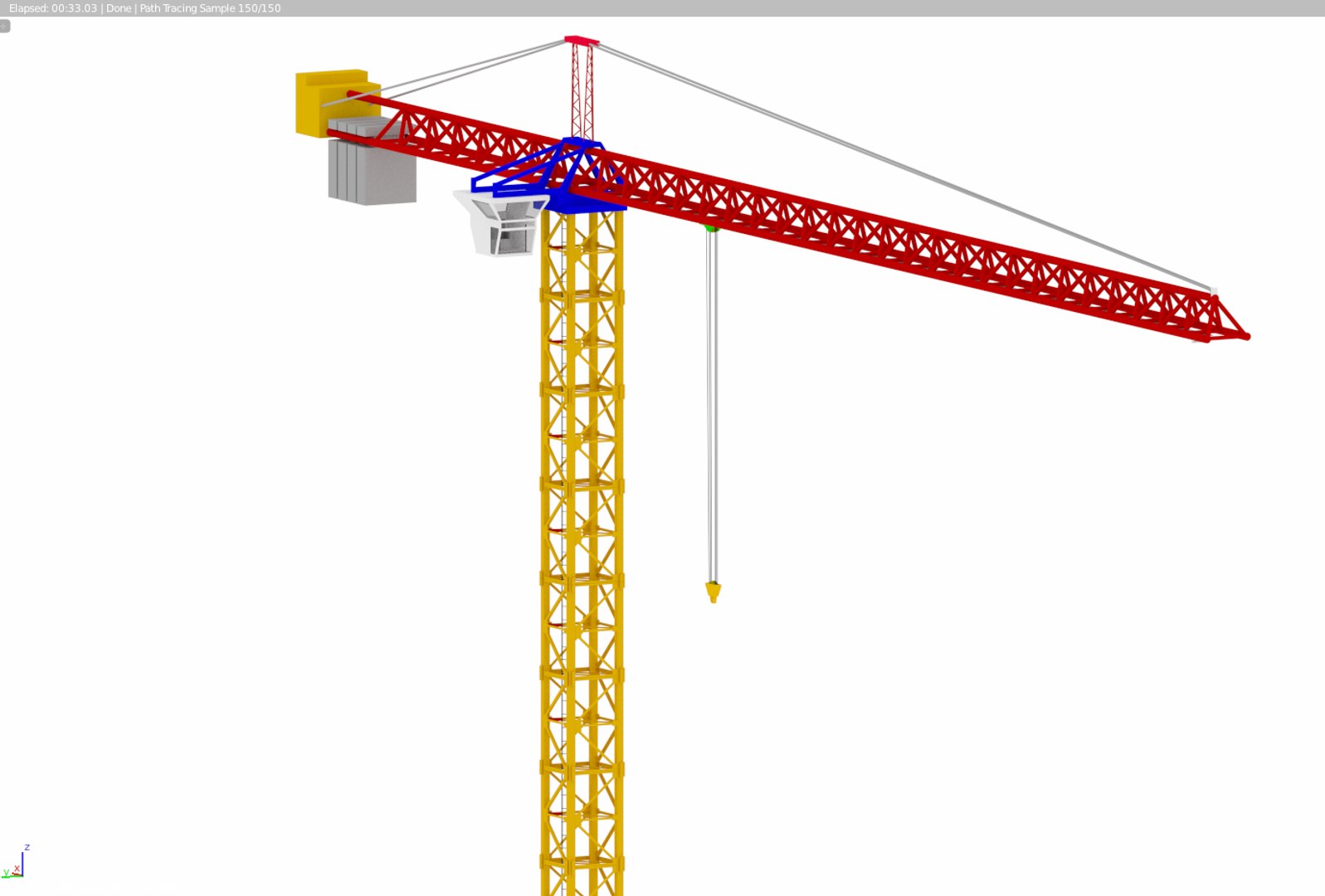 Tower Crane 3d Model