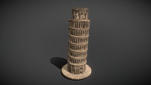 3D The Leaning Tower of Pisa model