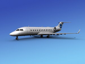 bombardier crj200 canadair 3d model