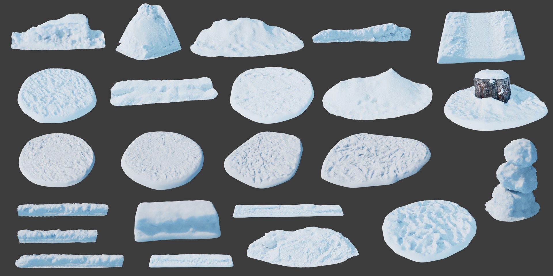 snow kitbash pack 3D https://p.turbosquid.com/ts-thumb/HZ/LtcX5r/Xs/image_01/jpg/1614707410/1920x1080/fit_q87/47e91acceb4b614365baf1255cab2b734854f5c8/image_01.jpg
