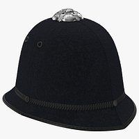 UK Bobby Pith Helmet 3D Model
