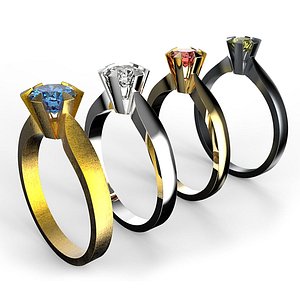 set solitaire ring obj