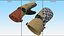 The North Face Mens Montana Etip GTX Mitten Gloves Beige