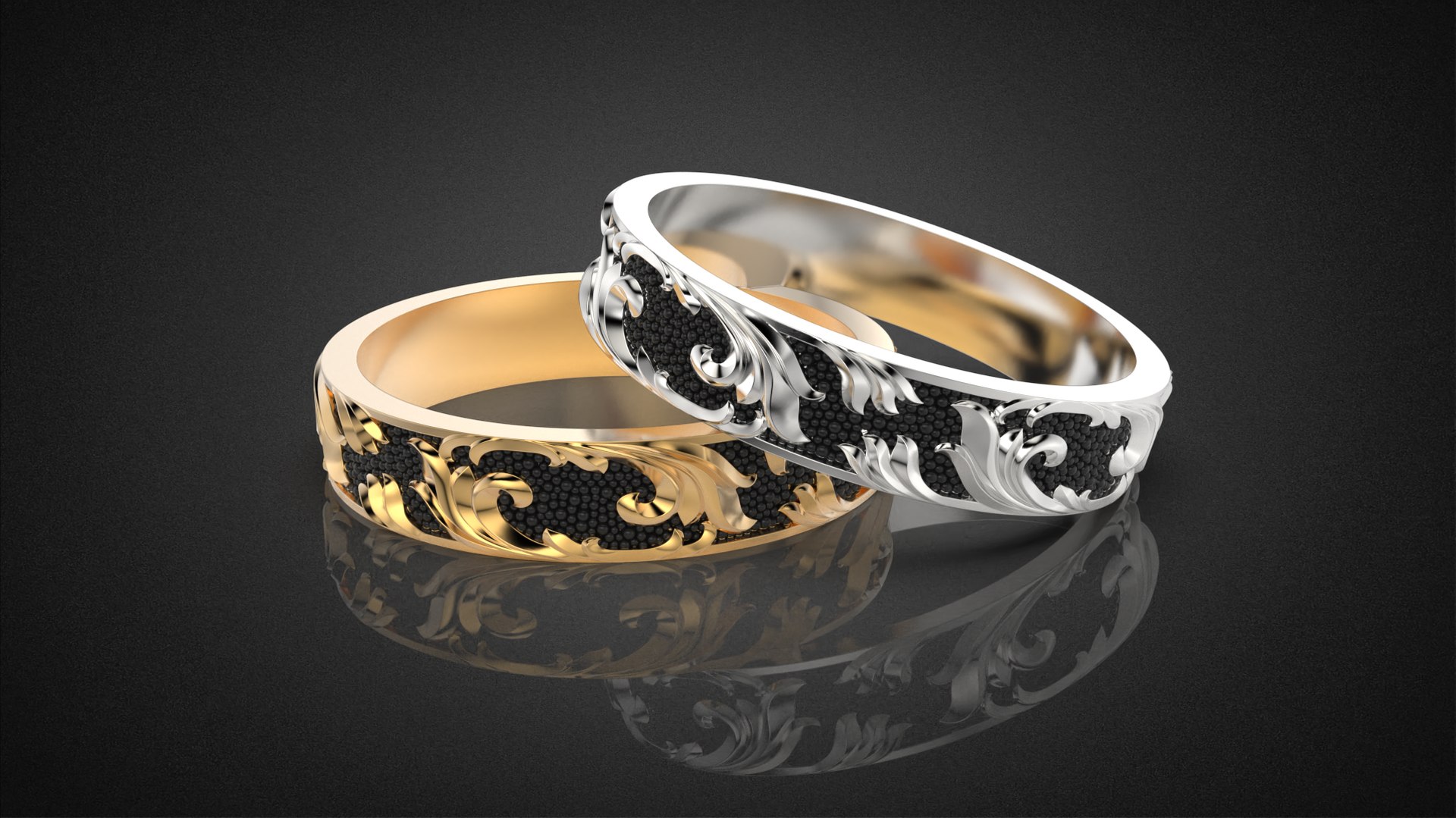 Wedding Ring Golden Ratio R18 3D Print Model 3D Model TurboSquid