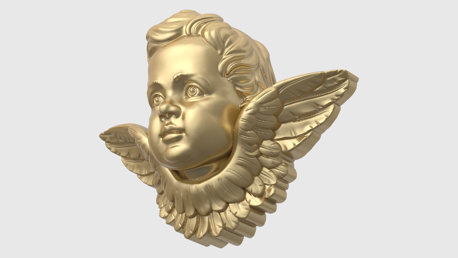 Sculptural Cherub Decoration 3D Model - TurboSquid 1664918