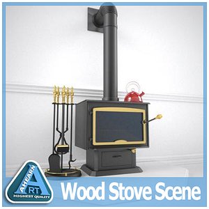 Wood Stove Scene