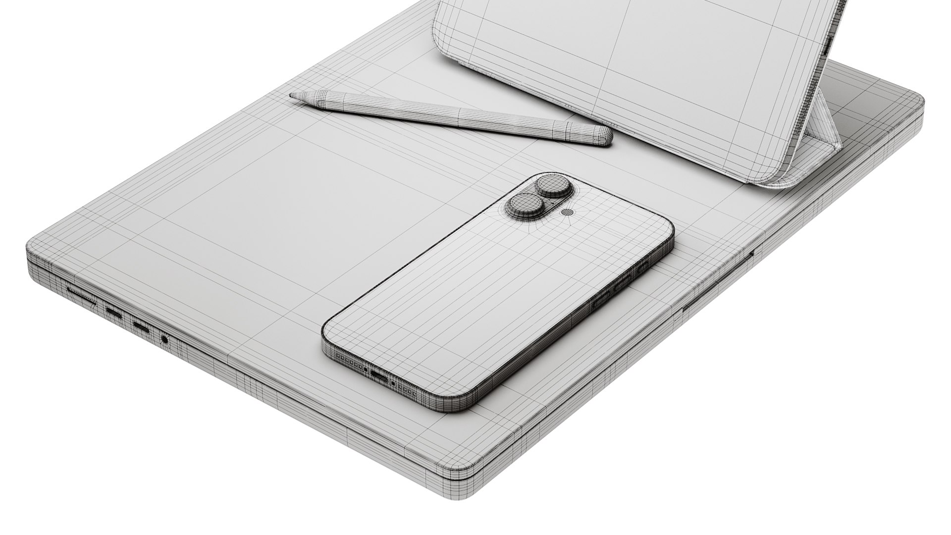 Set of Apple equipment 03 model https://p.turbosquid.com/ts-thumb/HZ/aQDkpI/qH/wire2/jpg/1752760465/1920x1080/fit_q87/d7e9087aff2a958cd2ec597c65e8eafc5adaa7c0/wire2.jpg