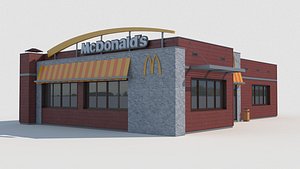 3d mcdonalds restaurant