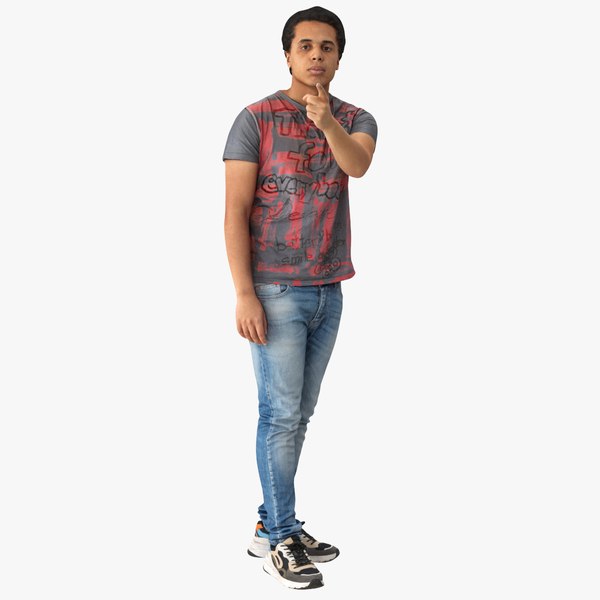 3D Liam Casual Spring Interacting Pose 02 model