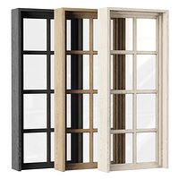Rectangle wooden windows V1