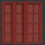 Rectangle wooden windows V1
