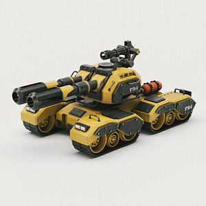 3D Concept Tank 03 model