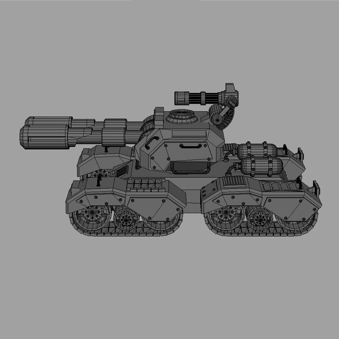 3D Concept Tank 03 Model - TurboSquid 1927403