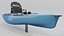 Kayak for fishing Hobie Mirage Pro Angler 14 with 360 Blue 3D model